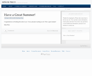 senorprice.com: Señor Price - Tu maestro de Español
Find course documents, lesson plans, important dates and Spanish resources