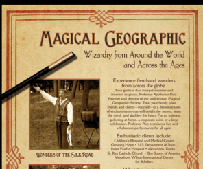 magicalgeographic.org: Magical Geographic
The online brochure for magician Matthew Ouimet