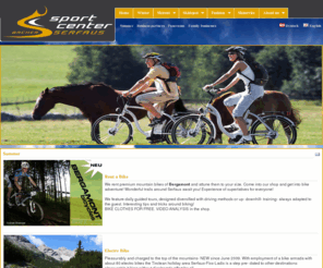 sportcenter-serfaus.com: Sportcenter Serfaus
Das neu erbaute Sportcenter finden Sie direkt an der Talstation der Seilbahnen. Im Shop erwarten Sie ein exklusiver Skiverleih mit Luxusskidepot, ein breites Angebot an Sport- und Freizeitmode und die neuesten Ski Schuhe und Accessoires.