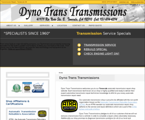 transmissioncenteroftemecula.mobi: Dyno Trans Transmissions
