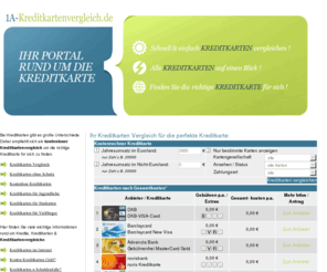 1a-kreditkartenvergleich.de: Kreditkarten Vergleich - Alle Anbieter im Kreditkartenvergleich
Einen kostenlosen Kreditkartenvergleich zu machen ist immer ratsam. Finden Sie durch einen Kreditkarten Vergleich die richtige Kreditkarte für sich.