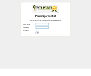 pcusatigarantiti.it: PC, Server, Fotocopiatrici, FAX, Stampanti, Portatili, Plotter usati o usata -Benvenuti
OUTLET Nr 1 PC usato Server Fotocopiatrici FAX Stampanti Portatili Plotter Workstation Plotter informatica vendita e assistenza ritiro recupero smalitmento