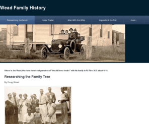 weadfamilyhistory.com: Wead Family History - Researching the family
Enjoy a fascinating look into the Wead Family History. 