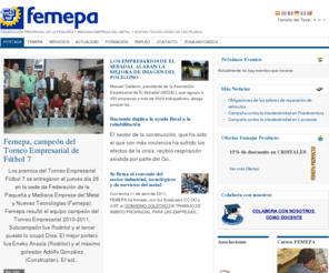 femepa.com: FEMEPA - Federación de la Pequeña y Mediana Empresa del Metal y Nuevas Tecnologías de Las Palmas
Federación Provincial de la Pequeña y Mediana Empresa  del Metal y Nuevas Tecnologías de Las Palmas