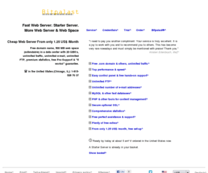 byteplast.net: Preiswertes Webhosting, billiger Webserver, günstiger Webserver, kleiner Web Server, Webspace
Preiswerter Webserver: preisgünstigen Webspace billig mieten, günstigen Webserver dafür bekommen.