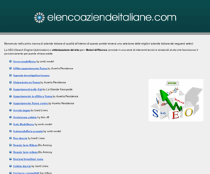 elencoaziendeitaliane.com: Elenco aziende Italiane | directory delle migliori aziende italiane divise per settore | Elenco Aziende Italiane
Elenco aziende italiane è un portale di aziende italiane selezionate per qualità e professionalità.