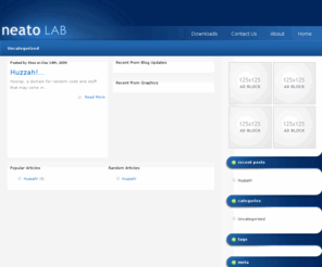 neatolabs.com: NeatoLab-
Laboratory for stuff that is Neat.
Laboratory for stuff that is Neat.