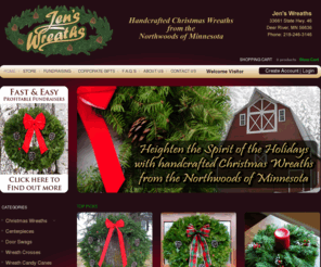 jensbalsamwreaths.com: Christmas Wreaths, Balsam Fir Wreaths, Fresh Minnesota Christmas Wreaths by Jen's Wreaths
Christmas Wreaths - Fresh Christmas Wreaths, Minnesota Christmas Wreaths - buy a fresh Holiday Wreath handcrafted in Minnesota of balsam fir.  Free Shipping & Giftcard.