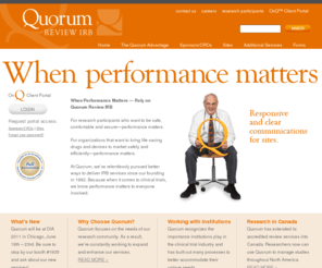 quorumreview.com: Quorum Review Inc. - An Institutional Review Board
Quorum Review is an independent institutional review board dedicated to the principles of ethical research, customer service and continuous quality improvement.