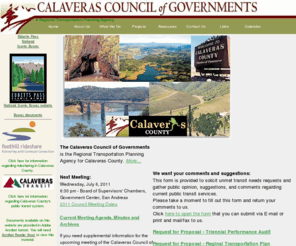 calacog.org: Calaveras Council of Governments
Calaveras Council of Governments. Regional transportation planning for Calaveras County.