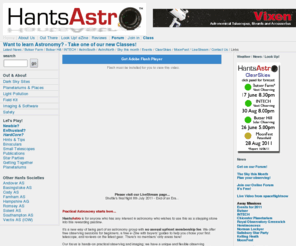 hampshireastronomy.org: HantsAstro - Hampshire Astronomy across the County.
HantsAstro is the premier central resource for Hampshire Astronomy with free membership and free monthly e-Zine, with 12 telescopes and observing sites