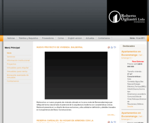 inmobiliariarobertoogliastri.com: Bienvenidos a Arrendamientos Roberto Ogliastri Ltda
Arrendamientos Roberto Ogliastri Ltda.
Barrancabermeja - Colombia
PBX (7)622 9410