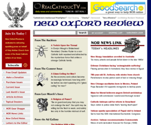 cruxnews.com: New Oxford Review
New Oxford Review provides Catholic news, analysis and opinion from an independent but orthodox Catholic perspective.