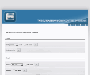 eschome.net: Eurovision Song Contest Database
The Eurovision Song Contest Database