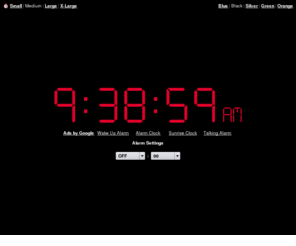 fancyonlinealarmclock.com: Online Alarm Clock
Online Alarm Clock - Free internet alarm clock displaying your computer time.