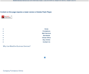 hitwise-media.com: Company Formation - Online Company Formation - Mail Forwarding & Virtual Office
WestOne company formation and company registration. If setting up a limited company or buying a company we provide registered office, mail forwarding and virtual office services for your business.