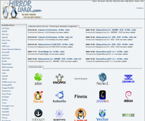 mirrorlinux.com: MirrorLinux.com: The best mirrors for the best distros!
