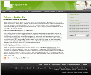 myspywaresite.com: Home - Spyware Site
Myspywaresite.com is broadly focused on news, info and advice about spyware program. Myspywaresite.com is also your gateway to spyware removal and spyware software. 