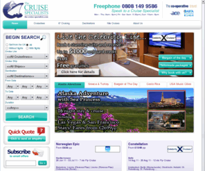 the-cruise-specialists.com: The Cruise Specialists - Best cruise deals to all popular cruise destinations by The Cruise Specialists
Find your perfect cruise holiday with The Cruise Specialists, an award-winning independent agency with great deals from all the top cruise lines.