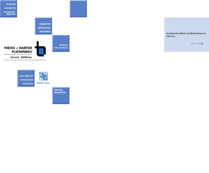 theiss-harter.com: Theiss   Harter Fliesenbau GmbH   Co. KG
Fliesenbaufachbetrieb mit 24 Fliesenlegern. Fliesen-, Platten- & Natursteinarbeiten, Reparaturdienst, Mörtelbettverlegung, Rüttelverfahren. Sanierung von Groß- & Kleinflächen. Ausbildungsunternehmen.