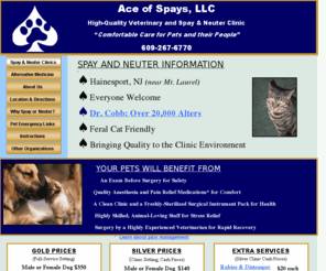 aceofspays.com: Ace of Spays, Spay & Neuter Clinic
Spay and Neuter Clinic  Serving Southern New Jersey and Philadelphia Area