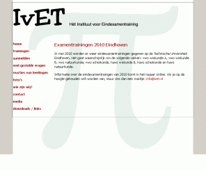 ivet.nl: Welkom bij IvET, Hèt Instituut voor Eindexamentraining
ivet - Hèt Instituut voor Eindexamentraining