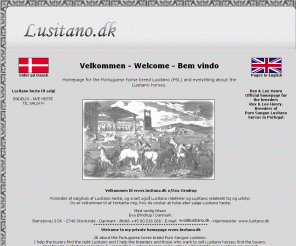 lusitano.dk: Lusitano.dk Index
Main page for the lusitano homepage in Denmark