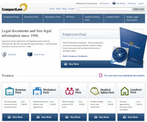 compactlaw.co.uk: Legal Documents, Business Forms, Business Documents | CompactLaw
CompactLaw provides the best Legal Documents, Employment Contracts and Business Documents available. For Business & Legal Packs and Free Legal Information visit compactlaw.co.uk
