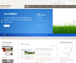 complex-medien.com: Complex Medien Internet agentur Wetzlar - Webdesign Internetagentur Printmedien Werbung Internetseiten-Complex Medien Internet agentur Wetzlar
Die Internetagentur aus Wetzlar. Wir gestalten Ihre Internetseite. Unsere Leistungen: Webdesign , Content Management Systeme, Print Medien, Suchmaschinenoptimierung