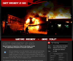 getready2go.org: GET READY 2 GO
Get Ready 2 Go offers disaster preparedness training and the opportunity for individuals to learn life-long skills to enhance their lives and those in their community  in good times and bad.