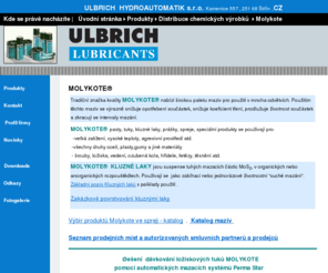 molykote.cz: Ulbrich Hydroautomatik-Moykote maziva, kluzné laky
Ulbrich Hydroautomatik-Molykote maziva,kluzné laky