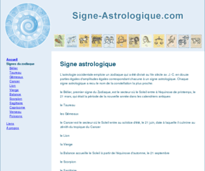signe-astrologique.com: Signe astrologique - Liens
Information sur les signes astrologiques.