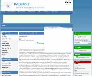 wegast.com: Wegast - Tutto il Freeware del web
Portale dedicato alle risorse gratuite della rete e pieno di consigli utili, tutto il freeware che si può trovare sulla rete.