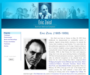 zeisl.com: Eric Zeisl (1905-1959)
Eric Zeisl, Austrian-American Composer