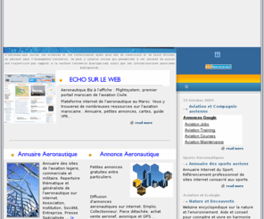 aeronautique.biz: Aeronautique, aviation et usagers du ciel
Portail de l'aviation, du transport aérien et des activités de l'aviation civile en général.