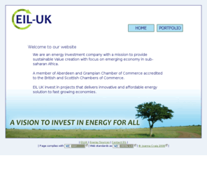 eiluk.com: EIL UK - an energy investment company
description of site