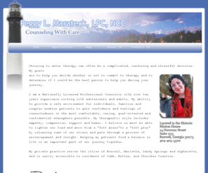 councelingwithcare.org: marriage counselor roswell, Counselor Roswell Georgia, marriage counseling in roswell ga, Peggy Marateck, LPC, NCC, Counselor to adolescents, adults, families, Roswell, Marietta, Alpharetta
Counselor in Roswell Georgia Peggy Marateck, LPC, NCC, licensed counselor in roswell ga, therapy, marriage counseling in roswell ga, adolescent counseling