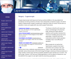 laparoscopicsurgeryanswers.com: Surgery Laparoscopic | Laparoscopic Surgery
Surgery - Laparoscopic.