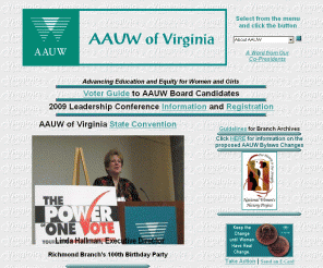 aauwofva.org: The American Association of University Women of Virginia
Home Page
