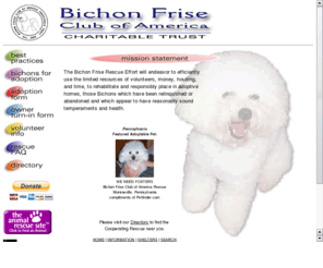 bichonrescue.org: BFCA Bichon Frise Rescue - Bichon ResQ
