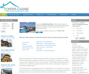 oferte-cazare.org: Oferte Cazare 2011 - Cazare hoteluri, cazare pensiuni, cazare vile, cazare Romania
Promovarea turistica - Oferte-Cazare.Org - Un portal dedicat turismului si turistilor. Hoteluri, pensiuni si vile din toata Romania sunt prezentate pe acest portal. Contact direct, fara intermediere.