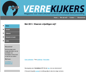 verrekijkers.org: Verrekijkers.org - in dit nummer
Magazine voor intercultureel contact en mondiale bewustwording