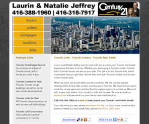 nataliejeffrey.com: Toronto Lofts - Toronto Condos - Toronto Real Estate
Toronto real estate site. Find real estate for sale in Toronto. Search Toronto real estate listings. Buying real estate in the Greater Toronto Area