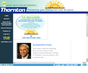 thorntonfloss.com: THORNTON INTERNATIONAL, INC. - Preventing Gum Disease Since 1972
