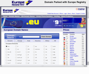 vivus.es: vivus.es - Domain parked by Europe Registry
Europe Registry is your European wide domain name registrar providing complete coveragage of European ccTLD domain names including .eu .de .nl .be .es .uk .it .se .ch .pl .at and more member states.