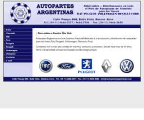 autopartesargentinas.com: AUTOPARTES - Argentinas
Autopartes, repuestos, fiat, renault, ford, peugeot, volkswagen