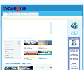 takashitur.net: Home
Passagens aéreas;Pacotes de Viagem; Cruzeiros Marítimos;Trabalho no exterior;Intercâmbio 