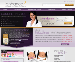 breast-enhance.com: iEnhance - Your Body, Your Image, Your Health
iEnhance connects people looking to enhance their look with a directory of cosmetic surgery experts and information for enhancing their body, image, and health.