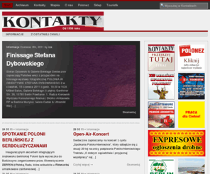 kontakty.org: Kontakty - bezpłatne czasopismo polonijne
Portal polonijnego magazynu "Kontakty". Na stronie znajdziesz artykuły, zapowiedzi, informacje i ogłoszenia polonii w Niemczech.