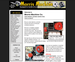 morrismachine.com: Morris Machine - Web-Tite Tensioning Equipment
We are makers of Web-tite protection tensioning equipment.  We also supply anilox rollers for the printing industry.  Glue rolls for corrugated box industry.